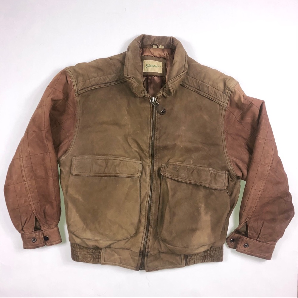 Vintage St John's Bay Leather Jacket M